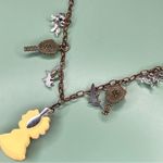 Handmade Kawaii Anime Fox Girl Cottagecore Charm Necklace Yellow Photo 4