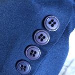 Vintage 80s Austin Hill Blue Wear To Work Union Label Blazer Jacket Size 10P Photo 6