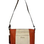 Relic  By Fossil Purse Womens Handbag Color Block Pockets Small Cream Orange Photo 0