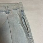 BDG High Rise Pleat Front Wide Leg Denim Trouser Pants Size 26 Boho Hippie Photo 6