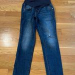 Old Navy  maternity full panel skinny lightly distressed jeans size 6 . Photo 0
