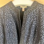 Chico's Chico’s Womens Embellished Jeweled Animal Print Jacquard Blaze Jacket Size 18 Photo 4
