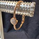 Anne Klein Gold tone Minimalist Bracelet with rhinstine Charm Photo 14