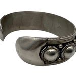 Siam Thailand Vintage Filigree Massive Silver Sterling Cuff Bracelet Pre 1948 Photo 4