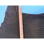 St. John Collection  Brown Cable Knit 100% Wool Zip Front‎ Cardigan Short Sleeve Photo 6