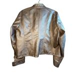 Baccini Rose Gold Faux Leather Metallic Jacket - PL Photo 8
