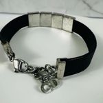 Christian Dior Leather Silver Tone Adjustable Bracelet Photo 5
