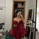 Oh Polly Jessamy Red Mini Dress Photo 3