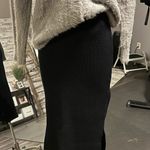 Princess Polly Black  Skirt Midi Slit Photo 2