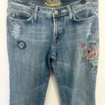 Miss Me  Jeans Marilyn Bootcut Embroidered Roses Hummingbirds Size 31 Photo 2