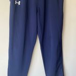 Under Armour Navy Blue Joggers with Zippers on Ankle Size Small Photo 7