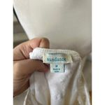 Sundance White Eyelet Lace Long Sleeve Henley T Photo 4