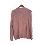 Loft Light Pink Soft Long Sleeve Mock Neck Stretch Cut-Out Pullover Sweater Photo 5