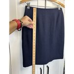 Tahari VINTAGE  Classics Blue Knee Length Straight Pencil Skirt Petite‎ Size 2 Photo 1