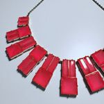 Kate Spade  Y2K Hot Chip Necklace - Gold Plated Geometric Stone Statement Jewelry Photo 2