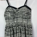 Band of Gypsies Beige & Black Printed Fit & Flare Mini Dress L Photo 11