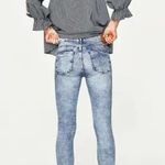 ZARA  High Waist Distressed Skinny Jeans Size 6 NEW Photo 6