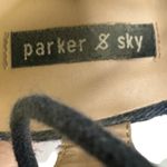 Parker & Sky  Blue Denim Espadrille Lace Up Wedge Heels Sandal Shoes Womens 7 Photo 3