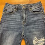 KanCan Women's High Rise Distressed Cuffed Ankle Skinny Jeans KC7299D Size 3/25 Blue Photo 1