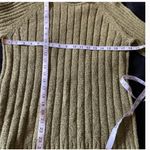 Lee  sweater green ribbed knit 1990s oversized sweater crewneck size small VTG Photo 6