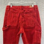 Judy Blue Slim Fit Corduroy Carpenter Ankle Pants Burnt Orange Rust Size 28 x 26 Photo 3