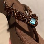 Brown Wedge Sandals Size 9 Photo 2