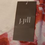 J.Jill NWT Pure Jill Ballet Sleeve Tunic Floral TShirt Cream Pink Scoop Size PXL Photo 5