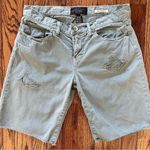 Buffalo David Bitton 🦋Women’s Distressed Sanctuary Boyfriend Shorts 28 Forest Green Photo 0