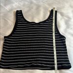 Splash  Black and White Striped Tank Top XLYuniors Photo 3