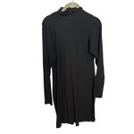 SKIMS  Soft Lounge Turtleneck Long Sleeve Minidress Size 2X Black Mock Neck Dress Photo 3