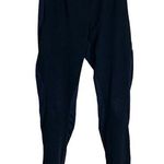 American Vintage Black Track Pants MEDIUM Zip Ankle Pockets Thick Jersey 31" Inseam Vintage 80s Photo 0