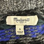 Madewell Ice Block Turtleneck Sweater Womens S Gray Fair Isle Knit Cozy Nordic Photo 3