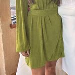 Princess Polly Green Wrap Dress Photo 0