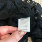 Me to We  black lace button up top in size small Photo 4