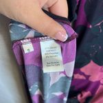 CAbi  Floral Print 3/4 Sleeve Wrap Dress Purple Pink Size Small Photo 6