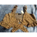 Storia Leopard tie crop top Photo 1