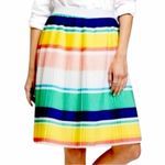 Merona  Pleated A-line Skirt White Green Yellow Multicolor Women’s Plus Size XXL Photo 8