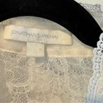 Jonathan Simkhai White Lace Bodysuit Long Sleeve Top | S Photo 1