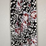 Free People Movement Abs Tracker Floral Print Split Leg Pants Size XS Black Red Photo 1