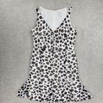 Kate Young Target Dress Womens 10 Leopard Print Fit Flare Baby Doll Chic Flirty White Photo 14