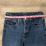 Brandy Melville /John Galt Raw Hem Cropped Straight Leg Jeans Size Medium Photo 4