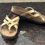 Betula by Birkenstock Vinja Gold Strappy Sandals L8 Size 8 Photo 7