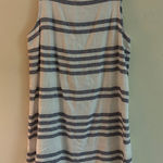 Beach Lunch Lpunge Blue White Striped Summer Tank Dress Medium Vacation Light Photo 0