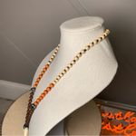 None Beaded Orange Brown Tibetan Bohemian Horn Necklace Photo 12