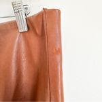Ralph Lauren  Black Label Cognac Luxury Saddle Lambskin
Leather Skirt Sz 12 Photo 10