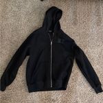 White Fox Boutique  Black Zip-Up Hoodie Photo 2