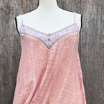 Tassels N Lace Elegant Asymmetrical Pink Dress Lace Gingham Embroidered Trim and Top Size Sm Photo 2