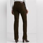 Ralph Lauren Olive Green pants 100% goat suede size 10 NWT Photo 1