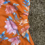Cupshe NWT Orange Floral Ruffled Tummy Control One-Piece size XL Photo 3