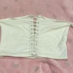 Emma & Sam  white crop top size medium Photo 0